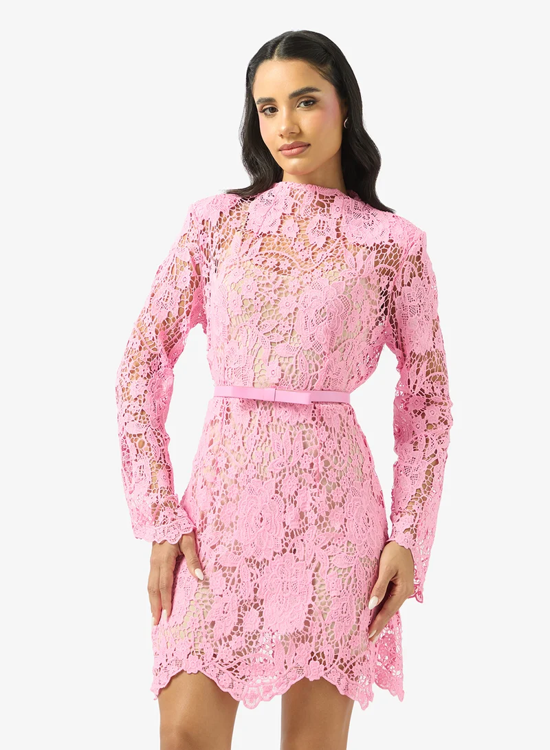 Ginger Lace Mini Dress